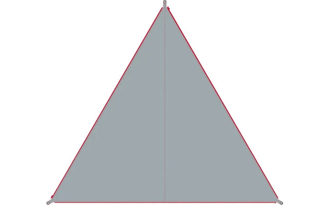 Lona Doblada Lisa Simple Lona Alta / Cremallera Roja 6 Lona Doblada Lisa Simple Lona Alta / Cremallera Roja - Imagen 6