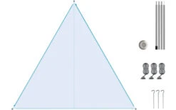 Lienzo Doblado Juego De Lona Blanco / Cremallera Azul Claro -Brunner Ventas 251431 1777930 6