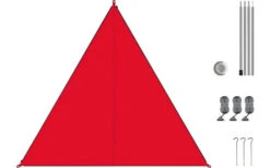 Bent Canvas Plain Set Tarp Alto / Cremallera Rojo -Brunner Ventas 251433 1777936 5