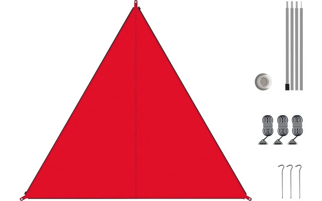 Bent Canvas Plain Set Tarp Hawaiian Ocean / Zipper Orange 3 Bent Canvas Plain Set Tarp Hawaiian Ocean / Zipper Orange - Imagen 3