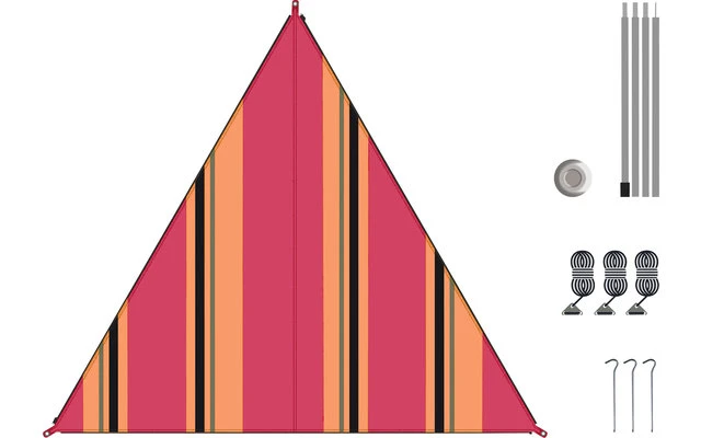 Bent Canvas Allover Set Tarp Raya Oriental Blanca / Cremallera Roja 1 Bent Canvas Allover Set Tarp Raya Oriental Blanca / Cremallera Roja