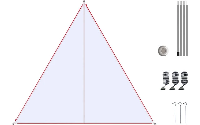 Lona Doblada Juego De Lona Barbados Cereza / Cremallera Negro 5 Lona Doblada Juego De Lona Barbados Cereza / Cremallera Negro - Imagen 5