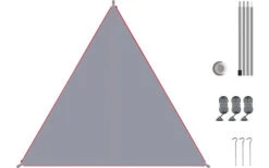 Bent Canvas Plain Set Tarp Alto / Cremallera Rojo -Brunner Ventas 251471 2424154 5