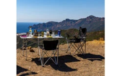 Silla De Viaje Basic Nature Silla De Vacaciones Plegable Negra