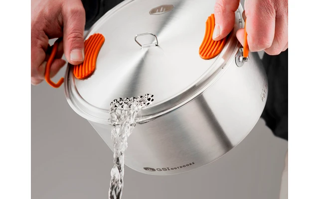 GSI Base Inoxidable Camper Set De Cocina Medio 6 Piezas 2 Ollas 2 / 3 Litros Sartén 22,8 Cm 3 GSI Base Inoxidable Camper Set De Cocina Medio 6 Piezas 2 Ollas 2 / 3 Litros Sartén 22,8 Cm - Imagen 3