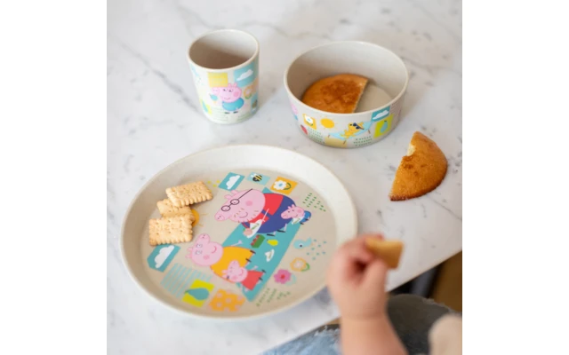 Koziol Connect Peppa Pig Juego De Plato Pequeño, Bol Y Taza 3 Piezas 1 Koziol Connect Peppa Pig Juego De Plato Pequeño, Bol Y Taza 3 Piezas