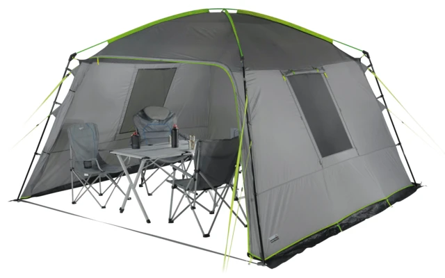 Gazebo Independiente High Peak Cabana 350 X 350 Cm Gris/lima 2 Gazebo Independiente High Peak Cabana 350 X 350 Cm Gris/lima - Imagen 2