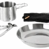 Juego De Cacerolas De Acero Inoxidable Para 1 Persona GSI Glacier 5 Piezas