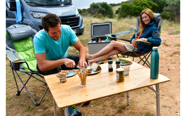 Mesa Plegable Berger Carry Deluxe 100 X 72 Cm 5 Mesa Plegable Berger Carry Deluxe 100 X 72 Cm - Imagen 5
